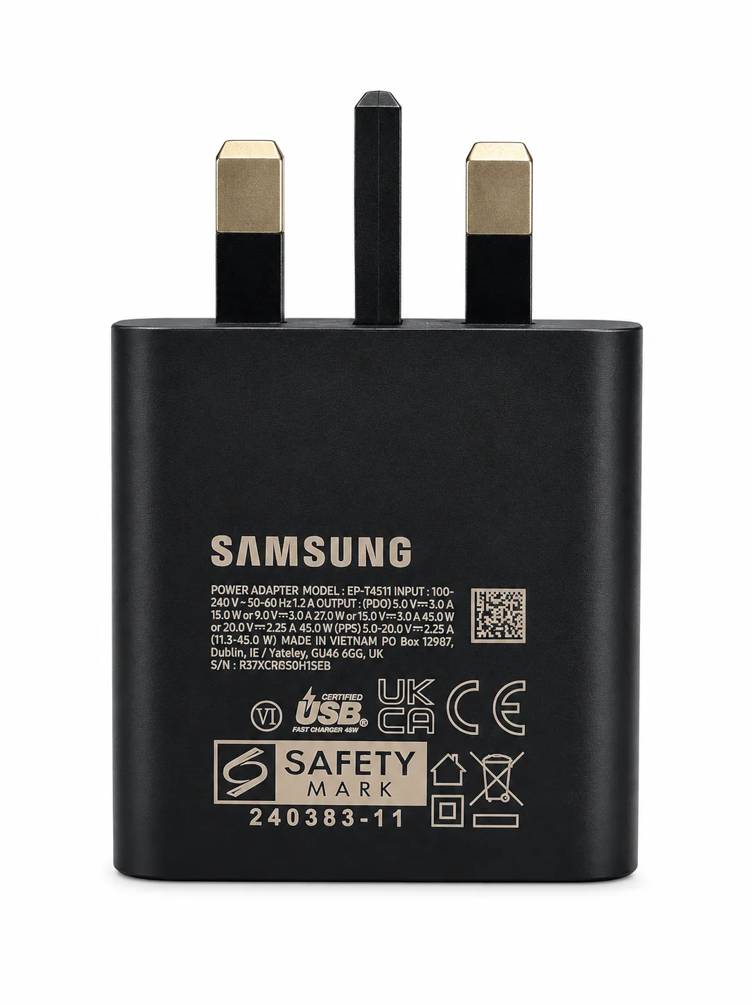 شارژر دیواری سامسونگ 45w + کابل اورجینال %100