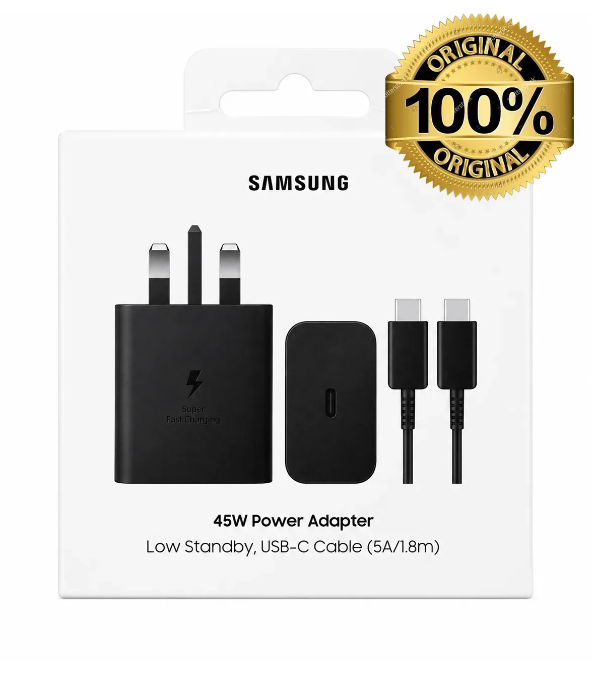 شارژر دیواری سامسونگ 45w + کابل مدل (EP_T4511) اورجینال %100