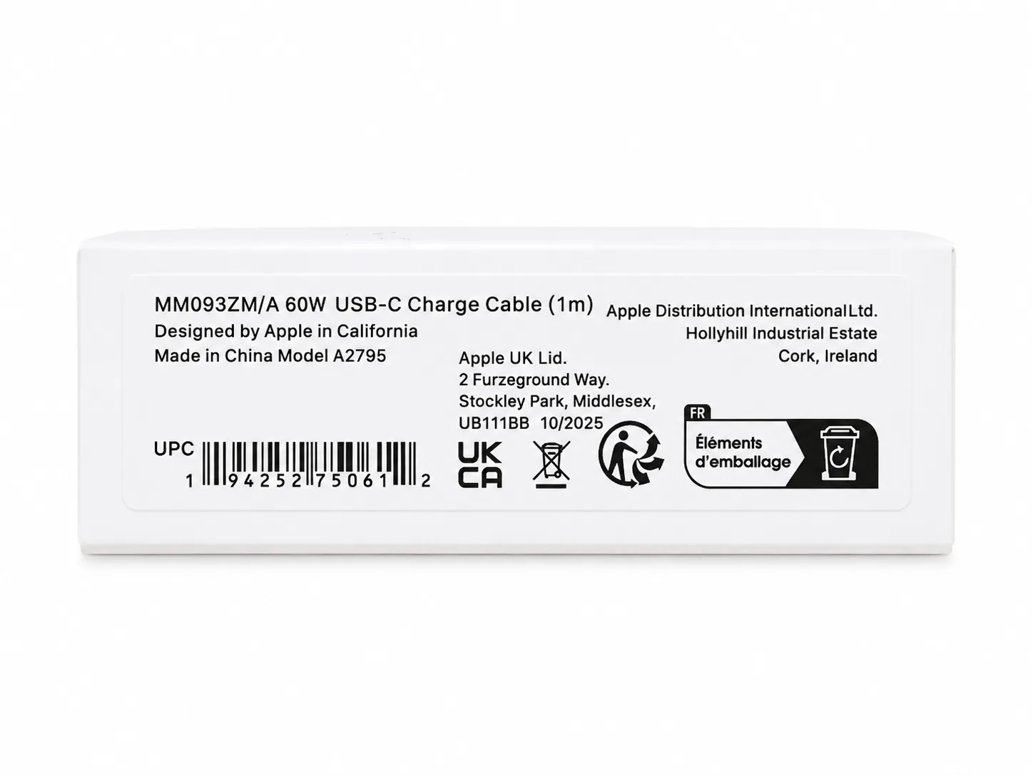 کابل آیفنون 15 دوسر Type-C اورجینال چین