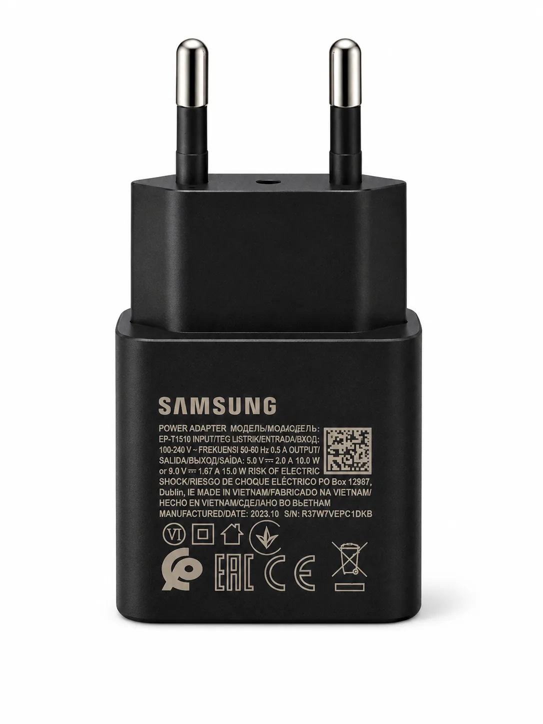 شارژر دیواری سامسونگ 15w اورجینال چین